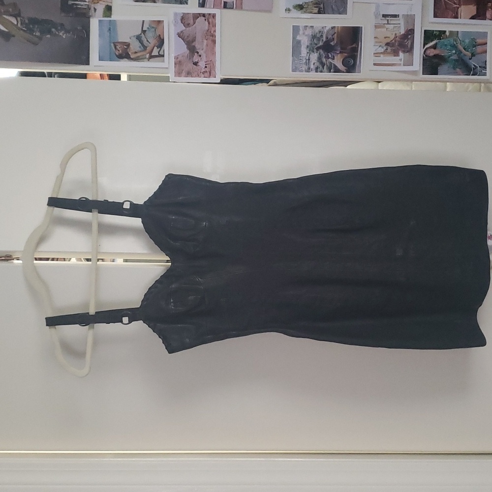 Leather Mini Dress